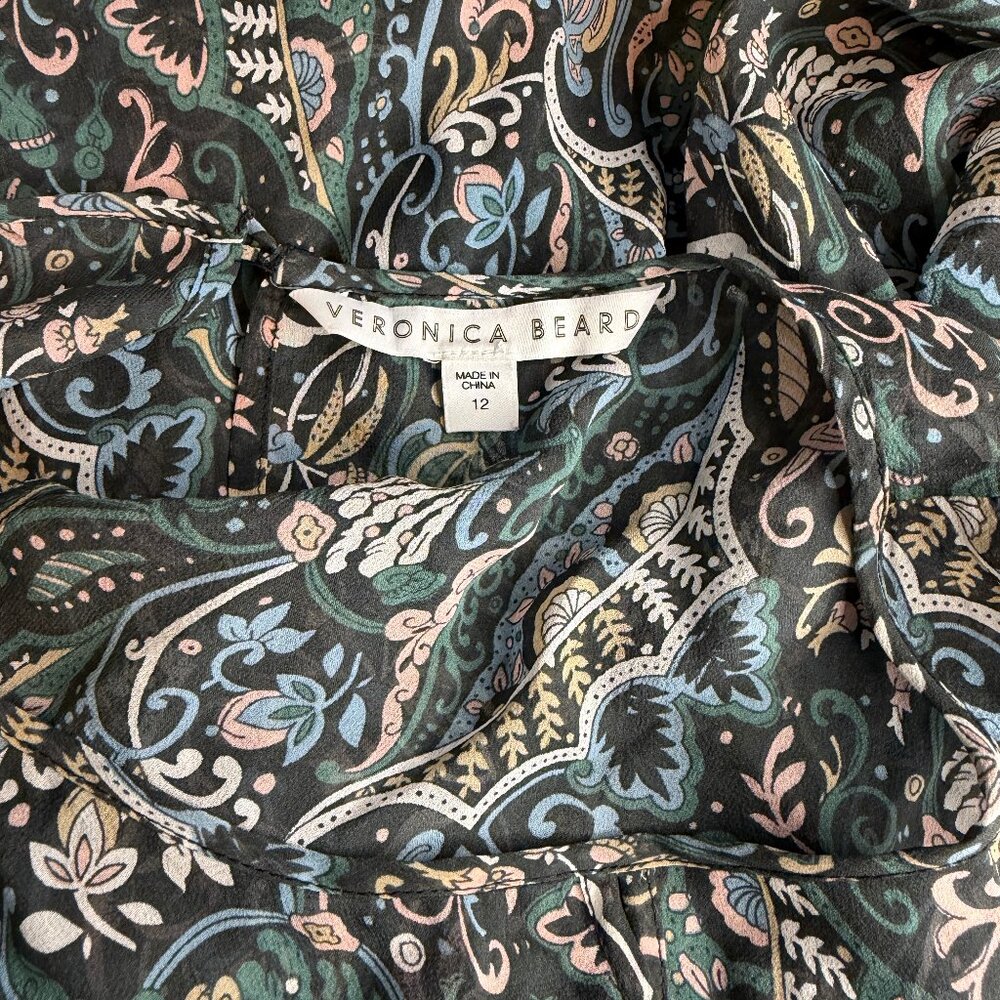 VERONICA BEARD Gayle silk chiffon top 12 - Picture 7 of 7
